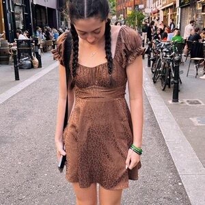 leopard print boutique dress for any occasion size small